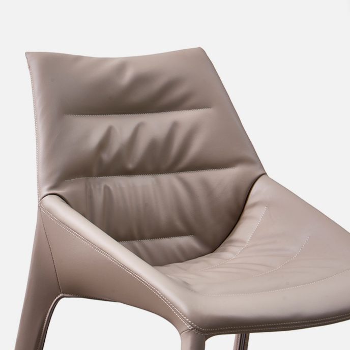 Upholstered Side Dining Chairs Faux Leather Side Chair Set for Home