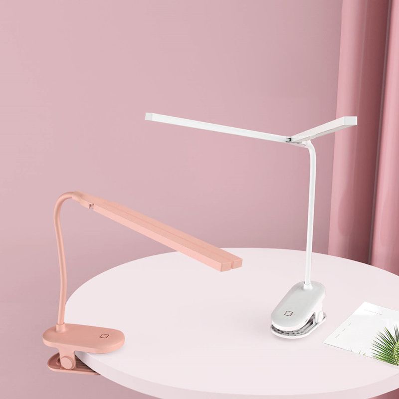 Macaron linéaire serrage de bureau lampe en plastique en plastique