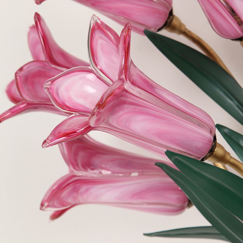 Kit di lampada da parete per bouquet di giglio