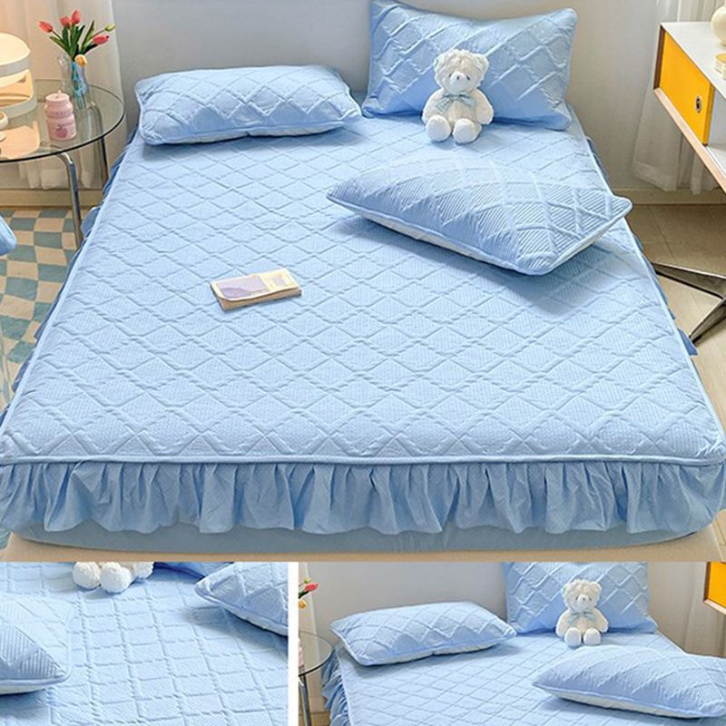 Water Resistant Fitted Sheet Solid Color Sheet 1 Piece Bed Sheet