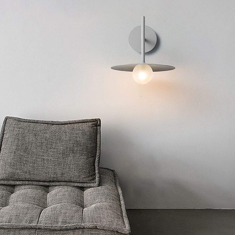 Industrial Style Metal Wall Mount Light Circle Shape Wall Lamp for Living Room