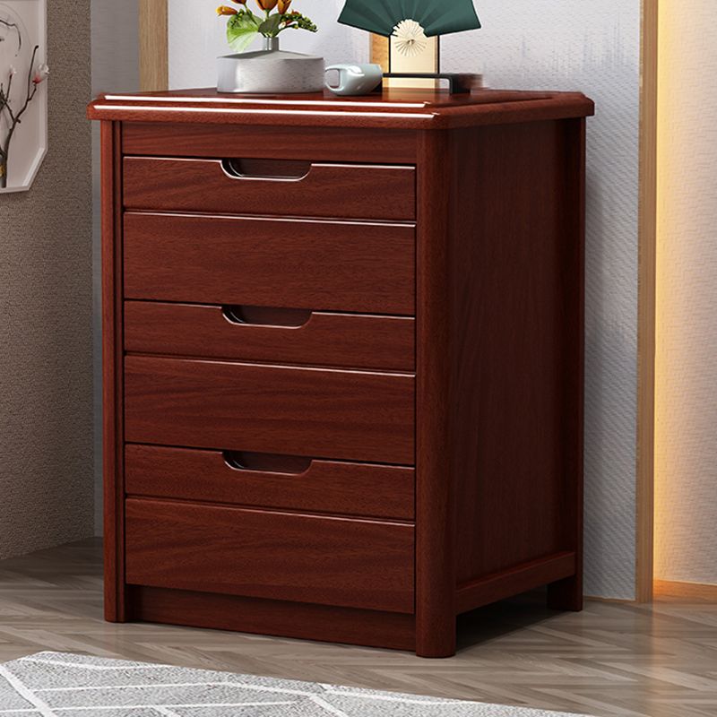 Vertical Chest Bedroom Solid Wood 16" W Storage Chest with Drawers