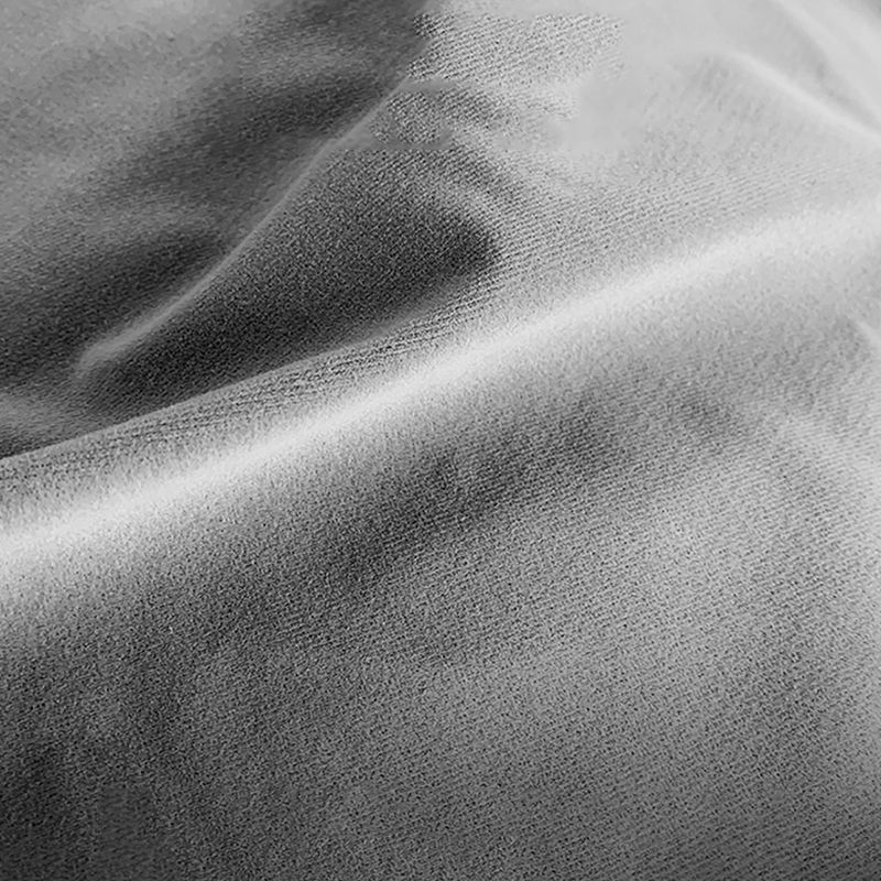 Nordic Style Velvet Sectional 27.56" H Sofa & Chaise in White/Grey