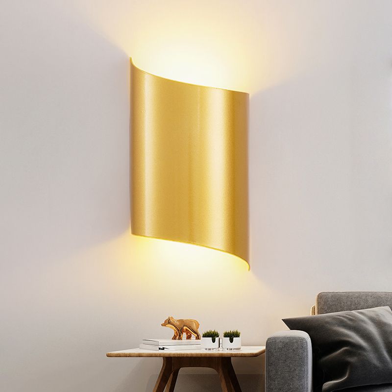 Luces de pared de forma de geometría de estilo contemporáneo de metal luces de montaje de pared de 2 luces