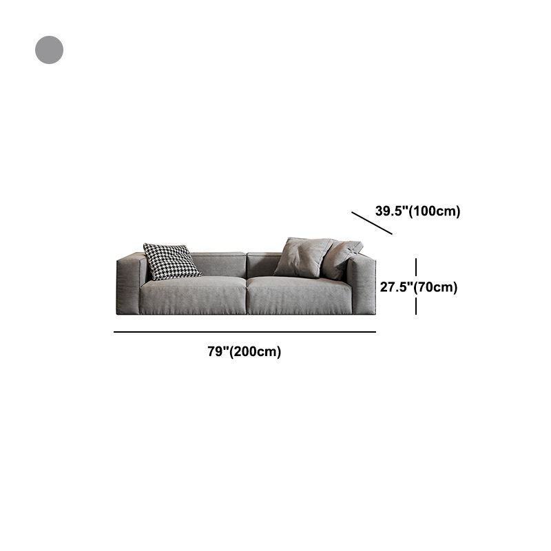 Square Arm Modern Cushion Back Velvet Living Room Sofa & Chaise