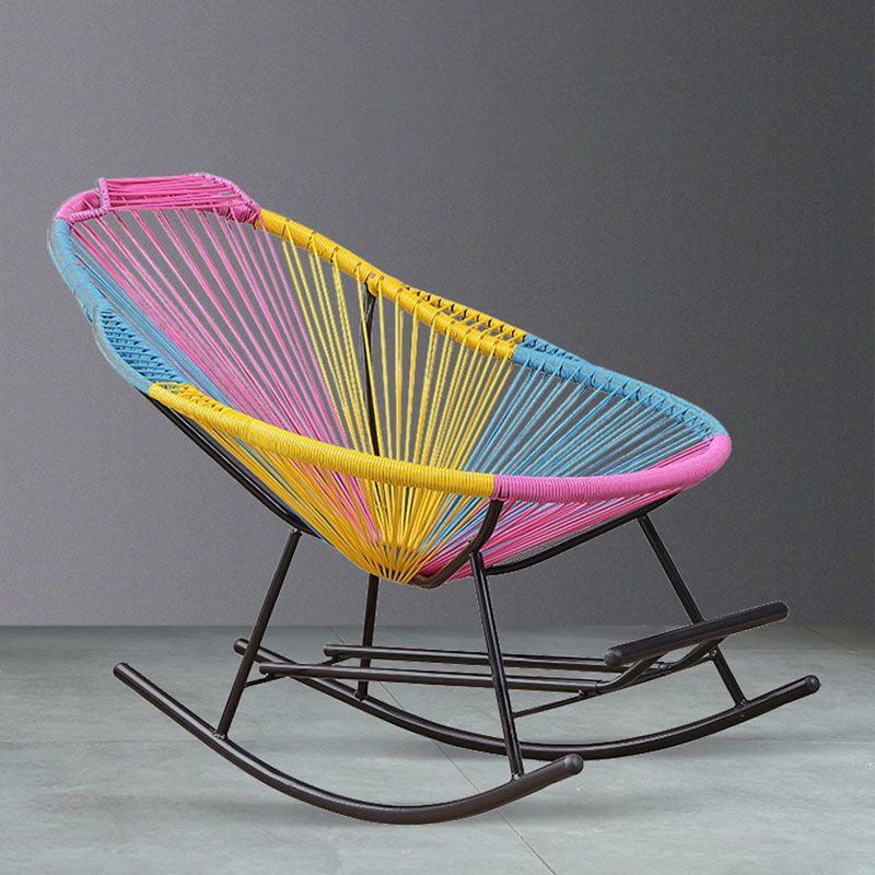 Living Room Iron Base Lazy Chair Modern Lounge Rocking Chair