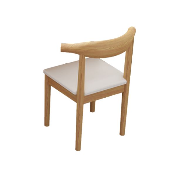 Modern Fixed Solid Wood Dining Room Table with 4 Wood Legs Kitchen Dining Set