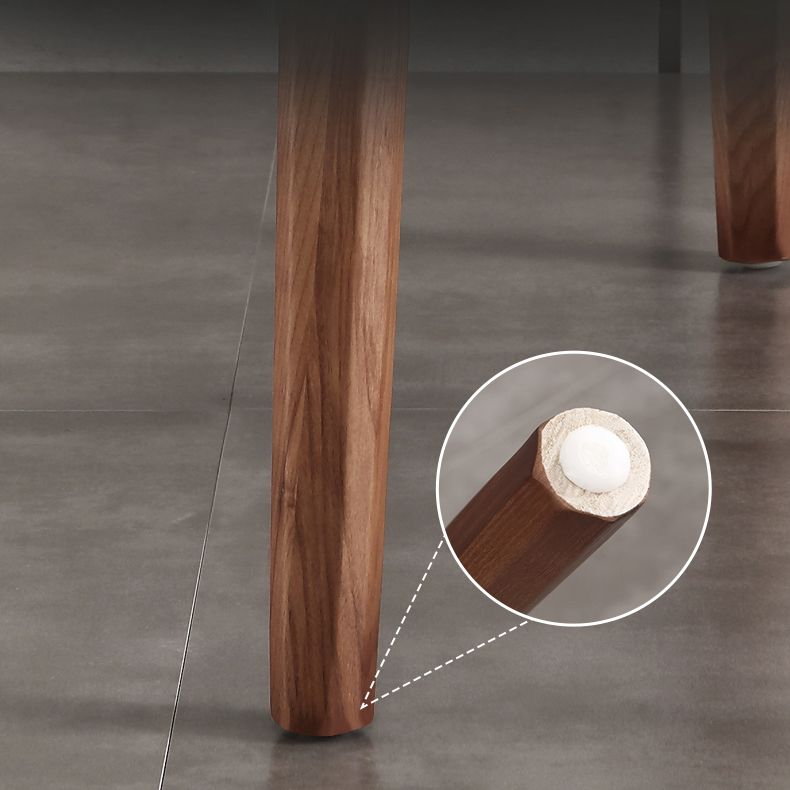 Sillas de comedor con brazos de estilo minimalista, sillas tapizadas con respaldo sólido de cuero (juego de 2)