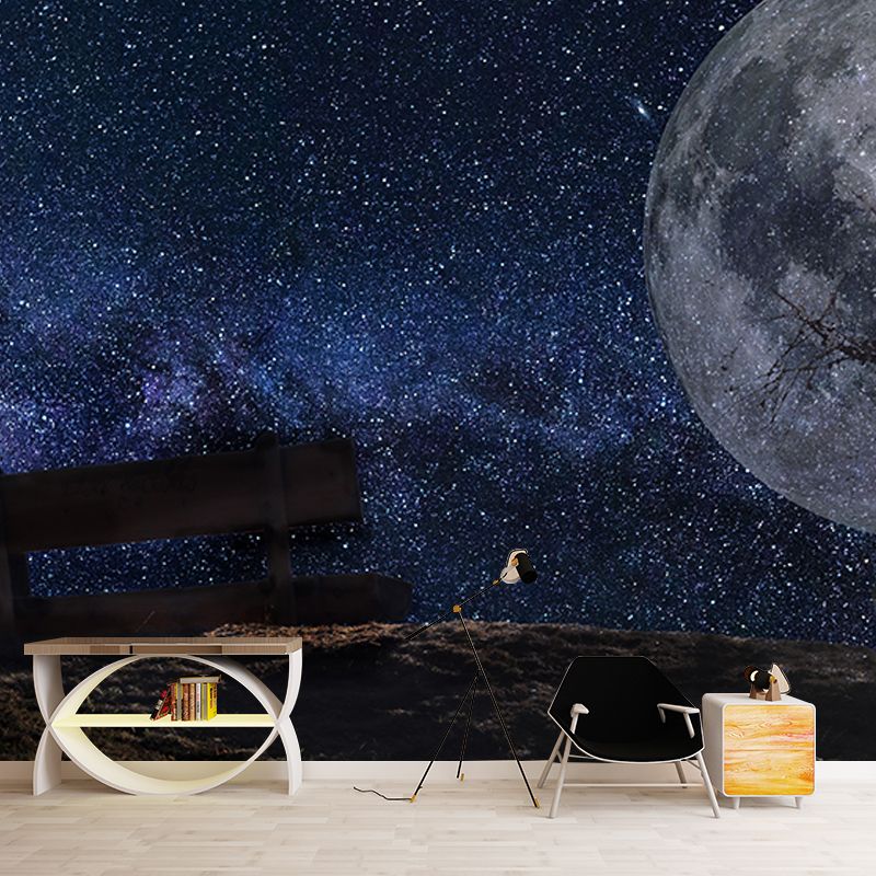 Photography Wall Mural Wallpaper Galaxy Sitting Room Wall Mural