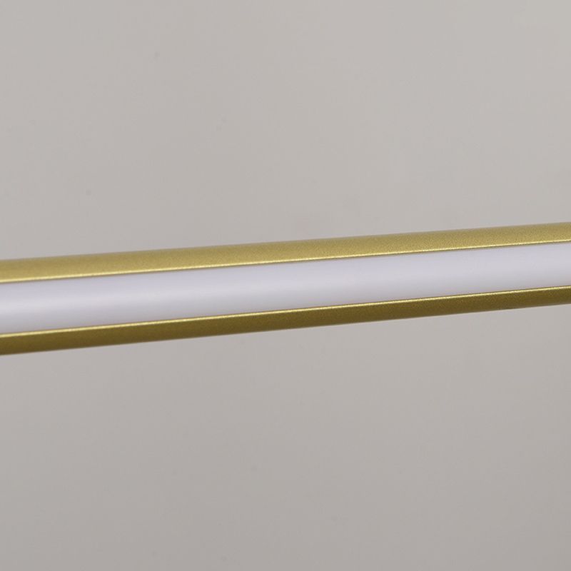 Luci di lampadari dell'isola lineare Simplicità Fissature di illuminazione del lampadario acrilico per tavolo da pranzo