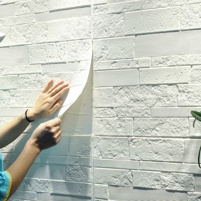 Plastic Wall Paneling Contemporary Peel and Stick Wall Paneling