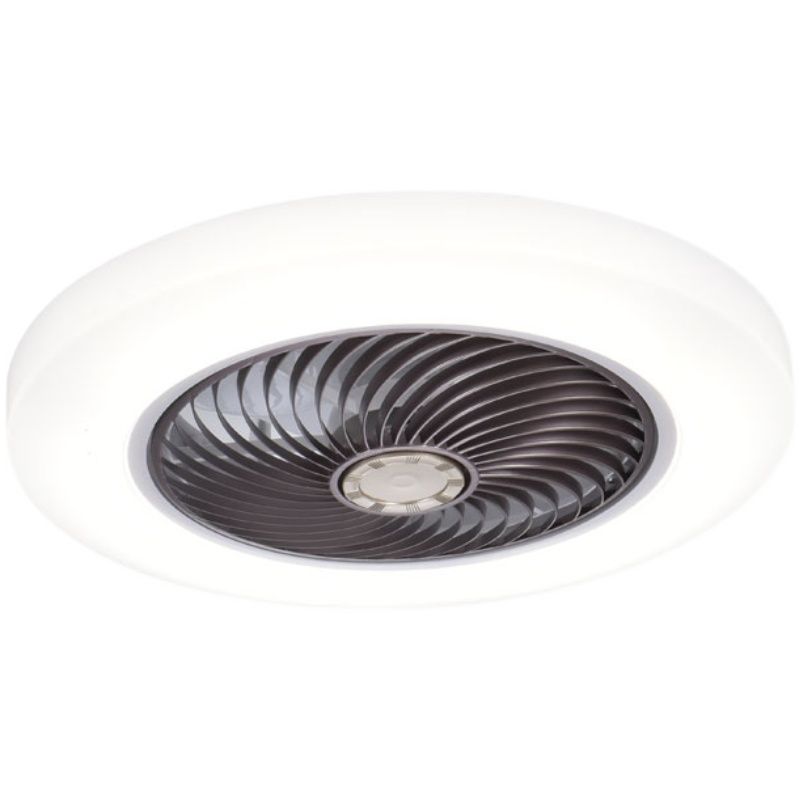 Moderne kreative LED -Deckenventilator Leichte schmiedeeisere kreisförmige Flush -Halterung mit Acrylschatten