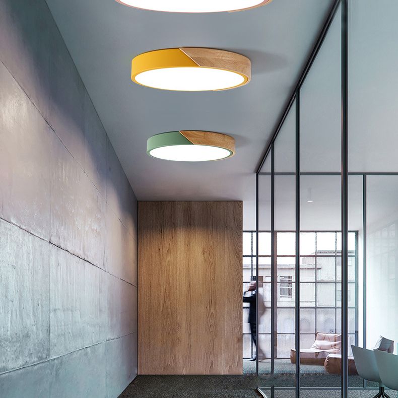 Circular Flush Mount Light Fixtures Modern Acrylic Flush Mount Lamp