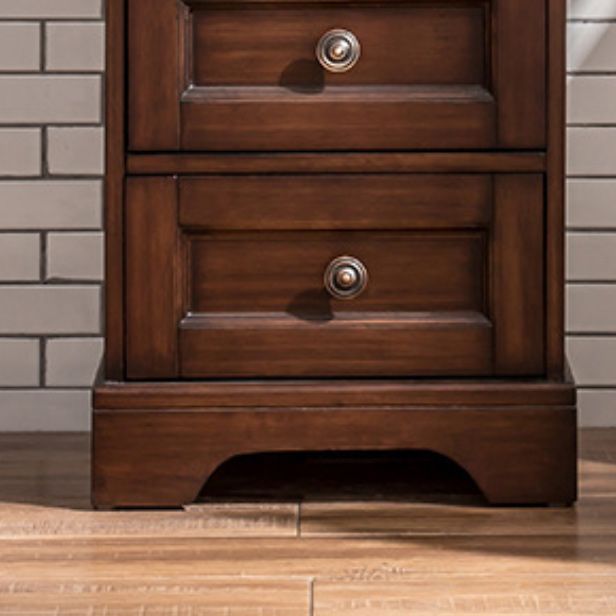 Contemporary Accent Chest with 4 Drawers and Distressed Finish Metal