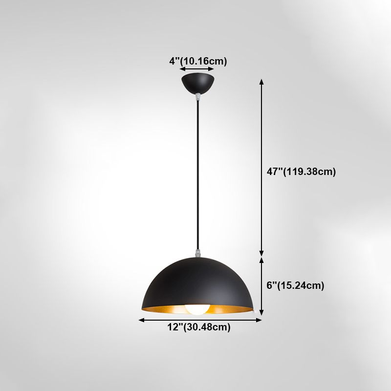 Lámpara colgante de aluminio de 1 luces de la lámpara geométrica geométrica