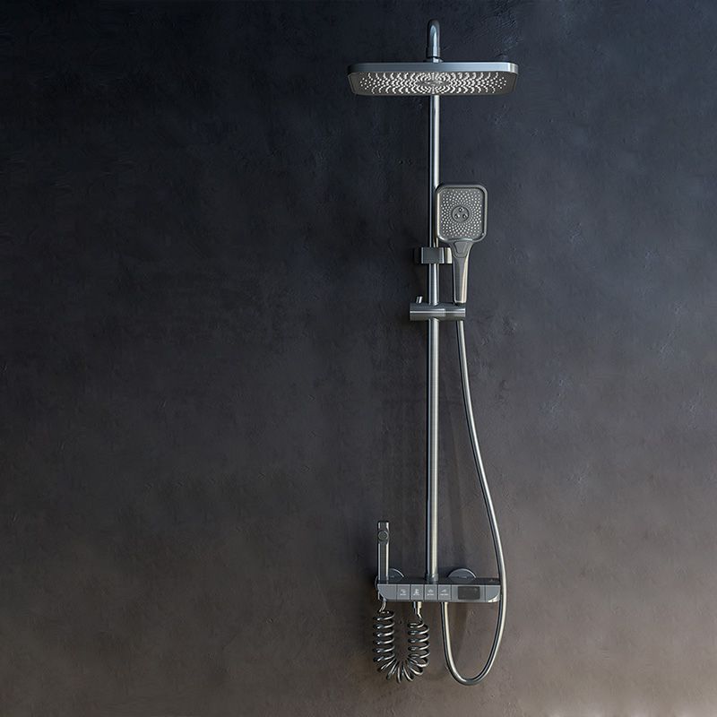 Wall Mount Shower Set Slide Bar Included Adjustable Spray Shower Combo
