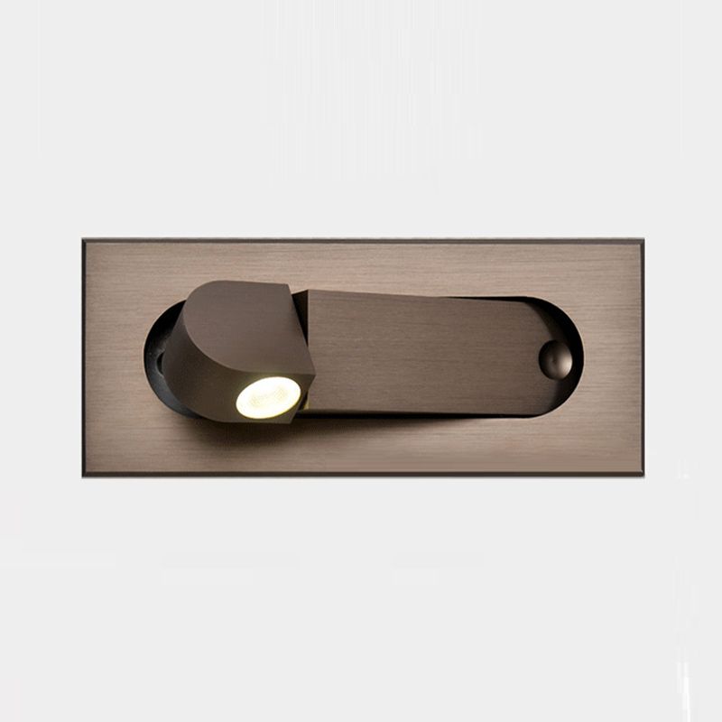 Modernism Single Wall Mounted Sconce Metal Wall Light with Hole 3'