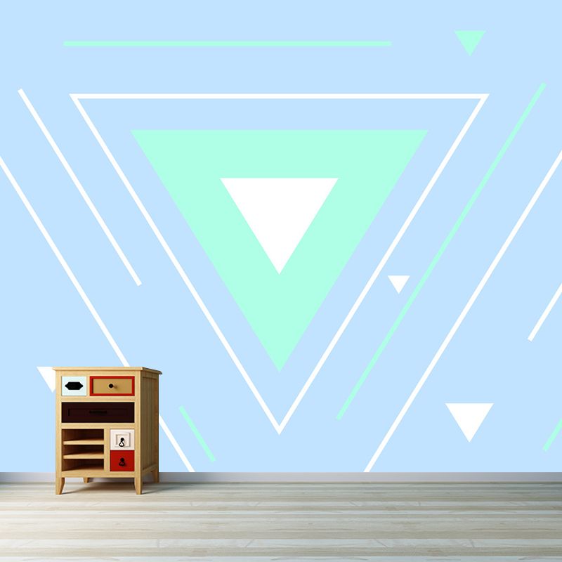 Fancy Geometric Pattern Mural Wallpaper Modern Non-Woven Wall Decor, Made to Measure