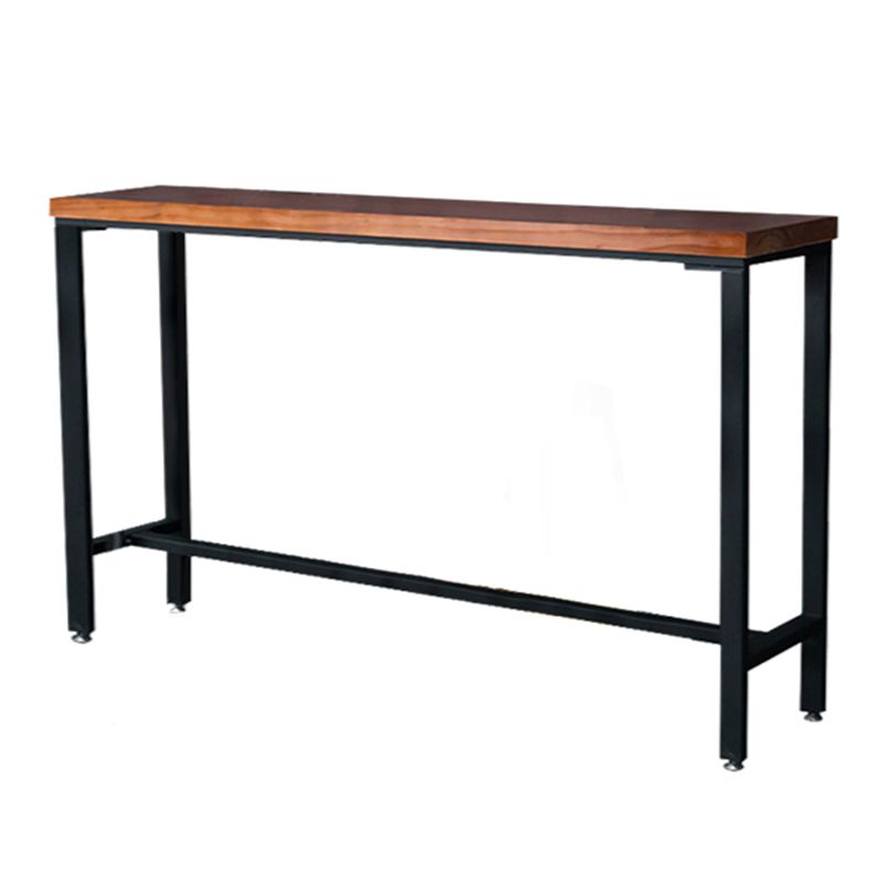 Rectangle Solid Wood Bar Table Set Industrial 1/5/6 Pieces Counter Table with Stools