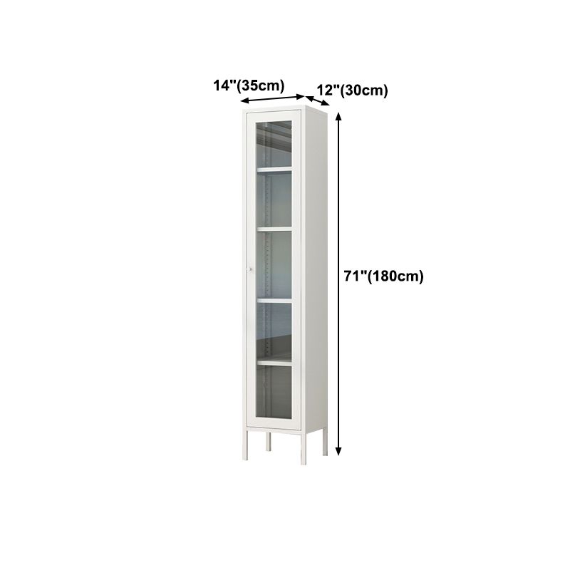 Scandinavian Style Bookcase with Door Shelf Bookcase for Home and Office