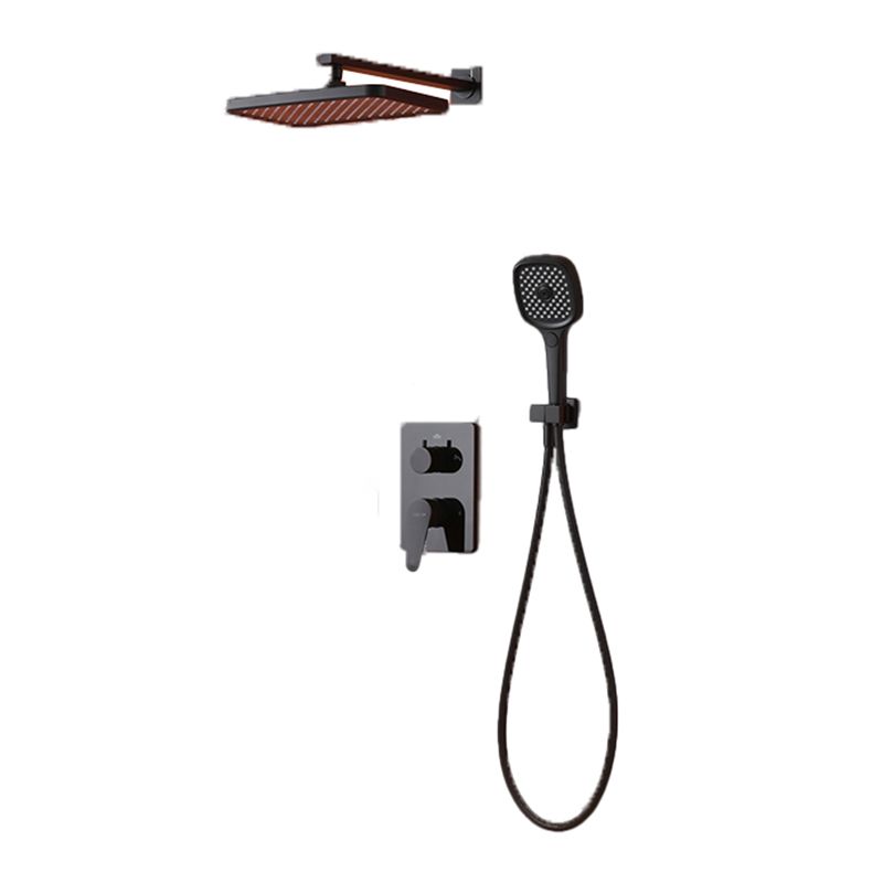 Modern Style Shower System Spot Resist Copper Wall Mounted Shower System