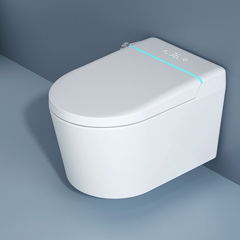 Contemporary White Floor Standing Bidet/Wall Hung Toilet Set