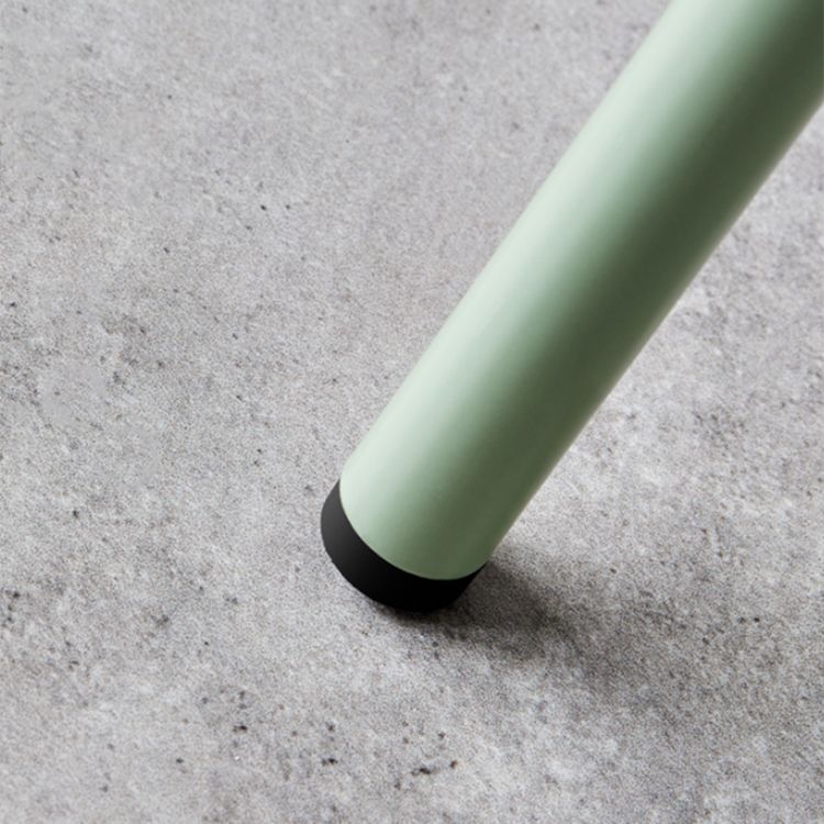 Modern Dessert Shop Low Back Stool Matte Finish Iron Bar Stool