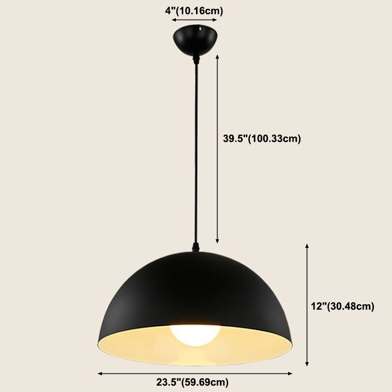 Modern Style Macaron Pendant Light 1 Light Hanging Lamp Fixture for Living Room