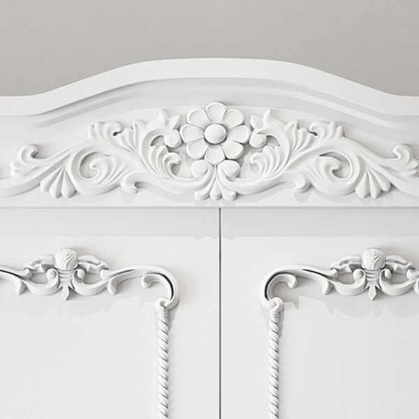 French Country Wardrobe Armoire Engineered Wood Wardrobe Cabinet