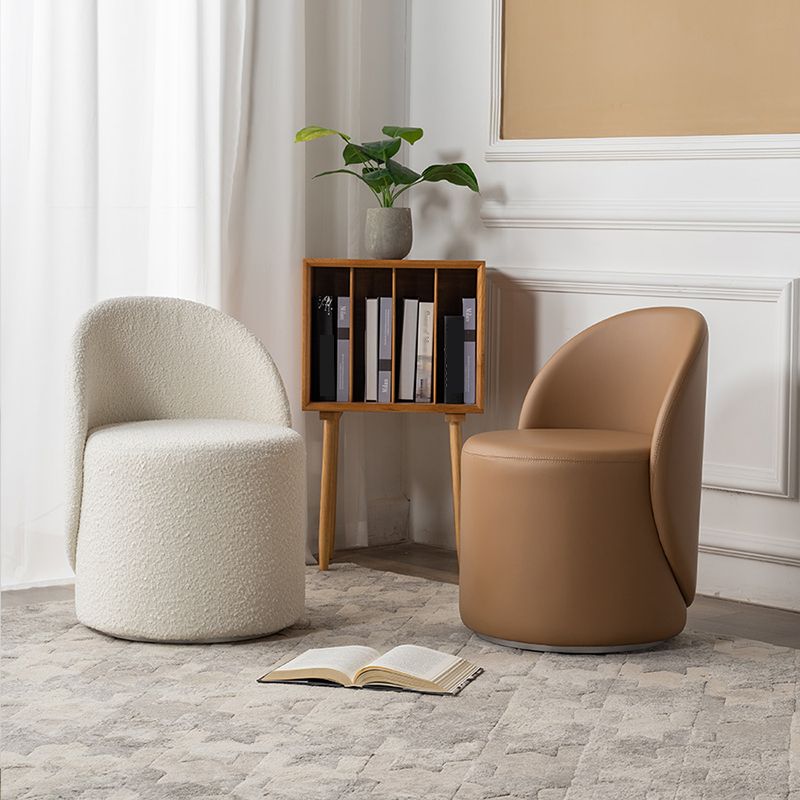 Tight Back Solid Wood Frame Armless Chair Solid Color Accent Chair