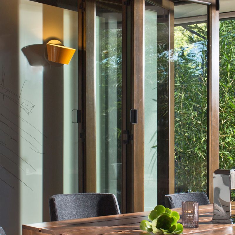 1 Light Drum Wall Sconce Modern Style Metal Wall Lighting for Living Room