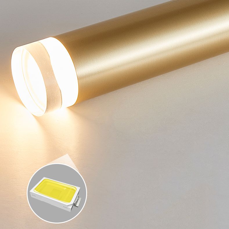 Lampe suspendue à LED cylindroïde en aluminium dans la simplicité moderne pendentif acrylique pour les espaces intérieurs