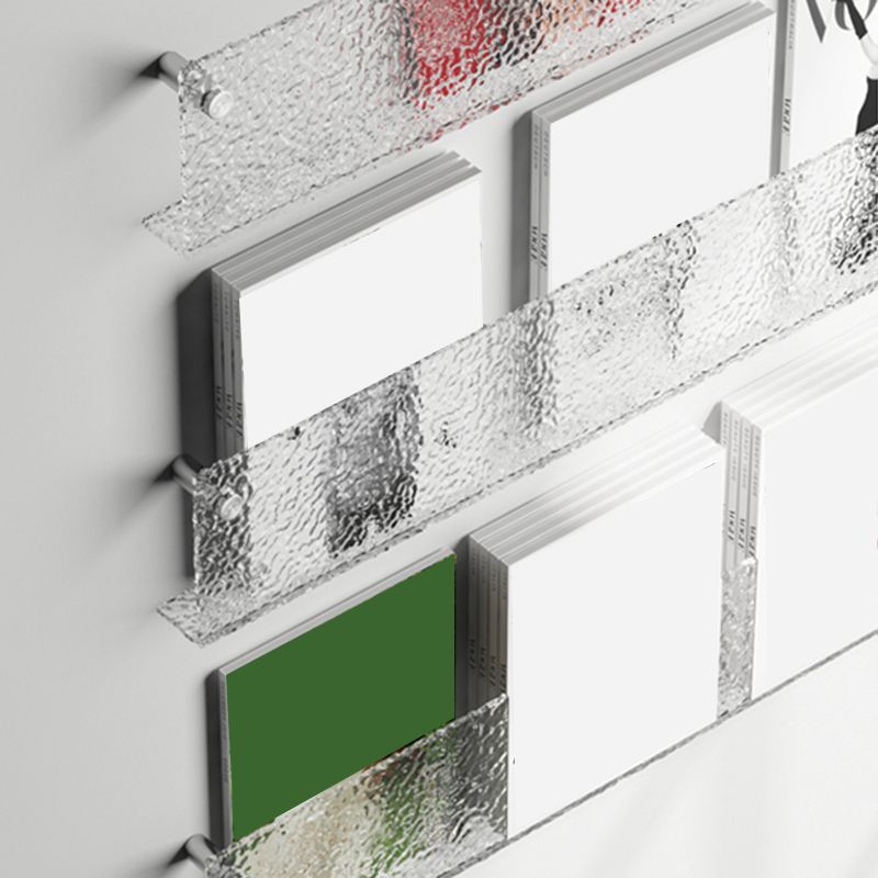 Floating Clear Plastic/Acrylic Bookcase Urban Wall Mounted Shelf