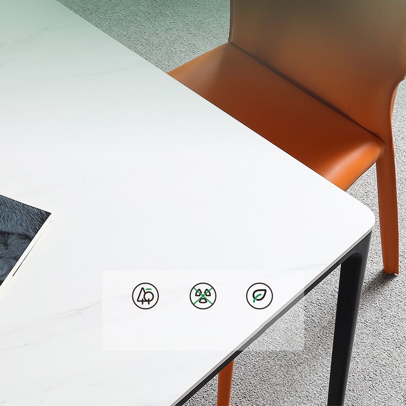 Modern Dining Room Furniture Set 1/4/5 Pieces Sintered Stone Dining Table Armless Chairs