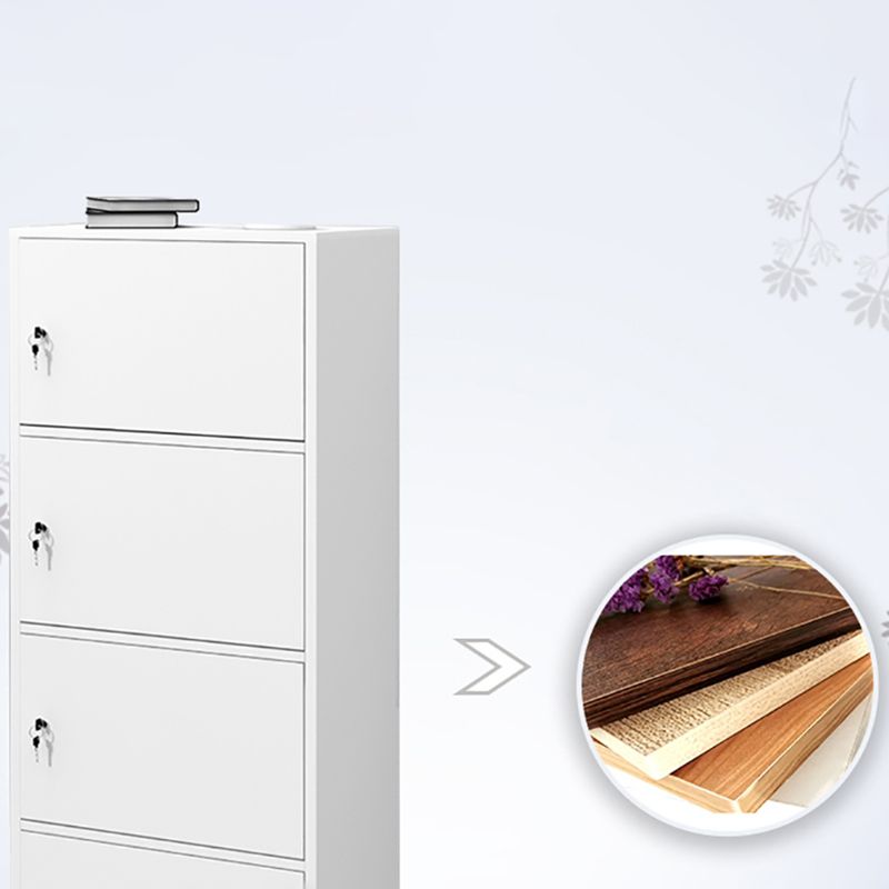 11.8-inch Wide Bookshelf Contemporary Closed Back Bookcase for Bedroom