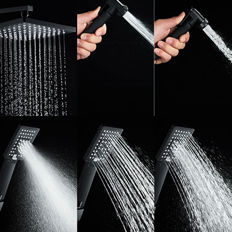 Black Shower Set Full Constant Temperature Copper Bathroom Lift Bath Booster Shower Head