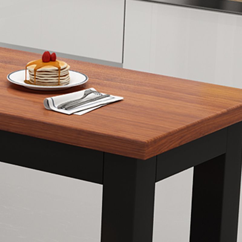 Manufactured Wood Rectangle Bar Table with Trestle for Living Room