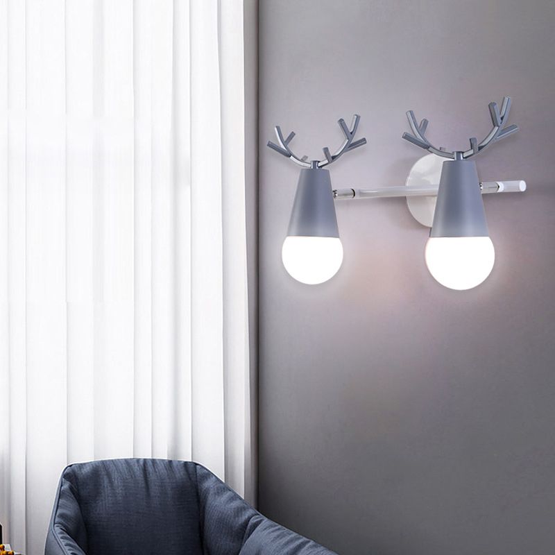 Multi-Light Geometric Wall Lamps Modern Style Metal Wall Mounted Lights