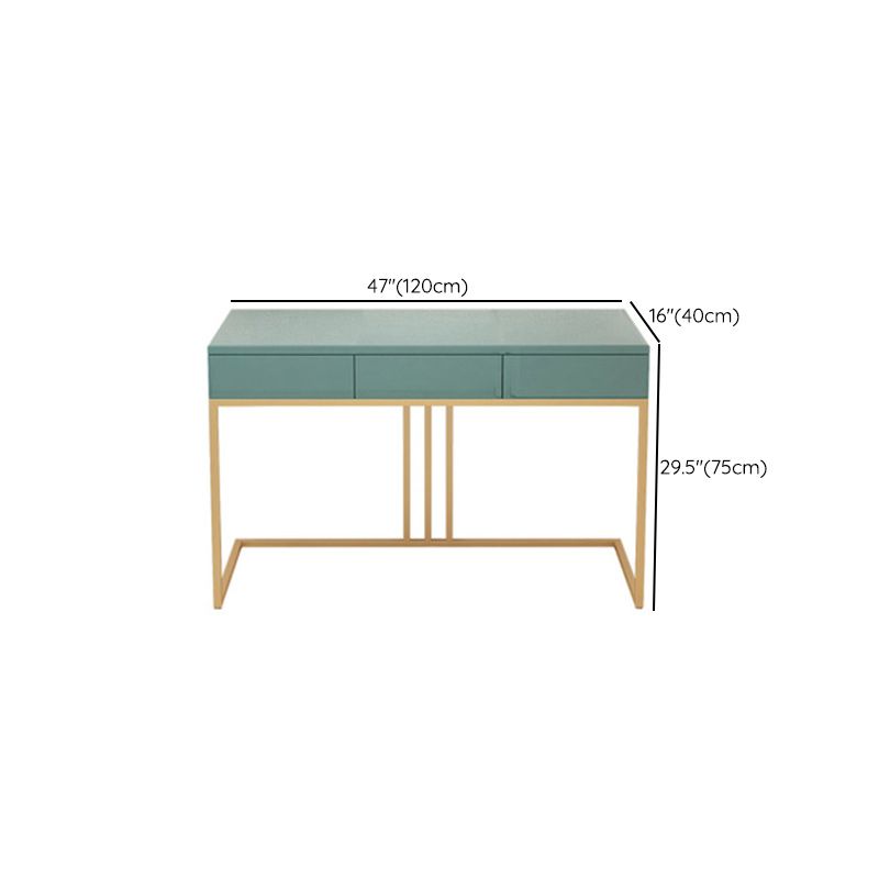 Glam 29.52" Height Green Wood Vanity Makeup Vanity with Drawers
