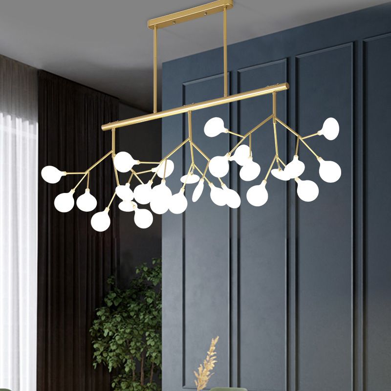 Modern Firefly Island Lighting Metal Multiple-Light Island Pendant Lights