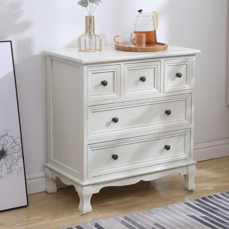 Traditional Style Storage Chest Bedroom Solid Wood Storage Chest Dresser with Drawers