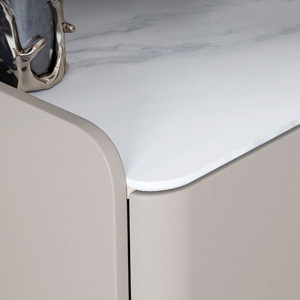 Glam Chest Bedroom Solid Wood Vertical Storage Chest with Drawers