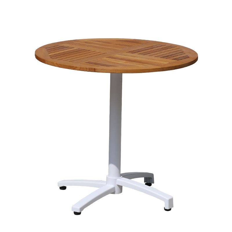 Modern Outdoor Patio Table UV Resistant Dining Table with Metal Frame