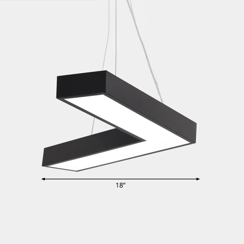 Plafond en forme de V Métal Light Light Light Simplicité LED LED FLUMER POUR RAPHER