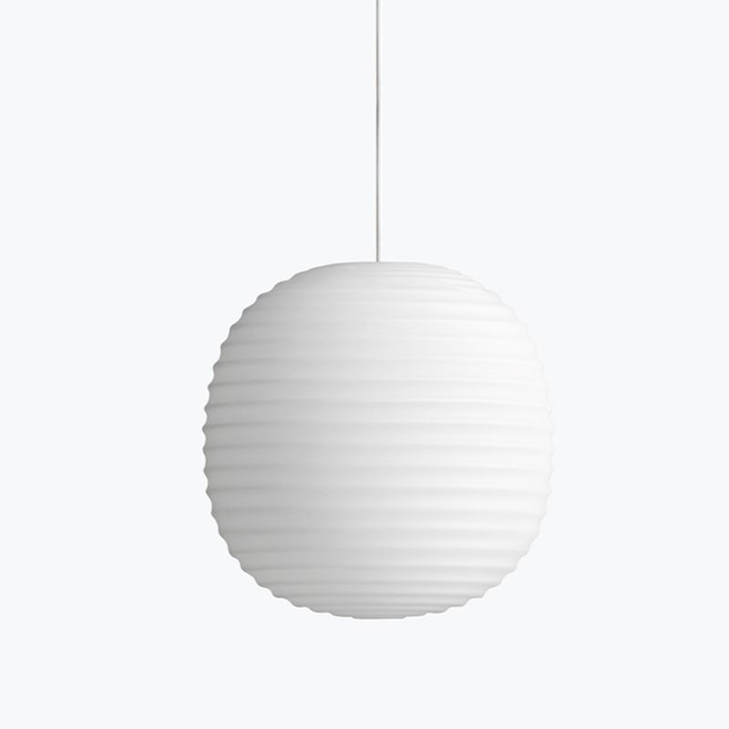 Pendre de style moderne Verre Lumière 1 lumière suspendue Lumière en blanc pour le chevet