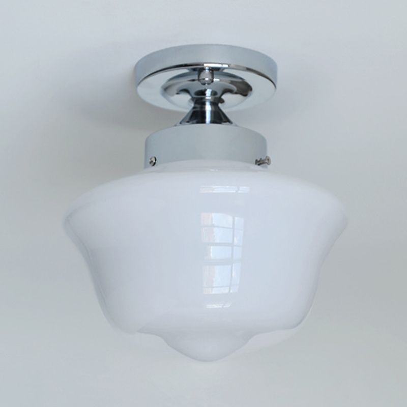Metallic Flush Mount Lighting Modernism Glass Ceiling Light for Home