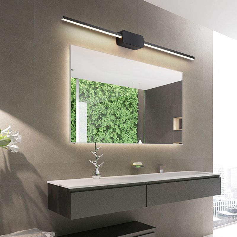 Luce di vanità in metallo postmoderno dritta 1 mirror leggero per il bagno