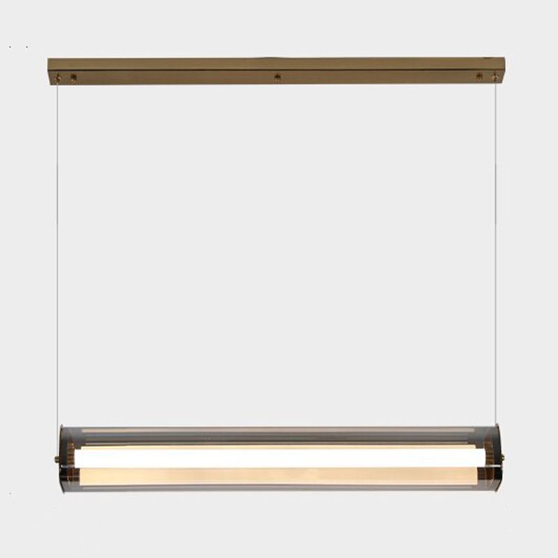 Moderner Stil Rechteck anheizt Licht klares Glas 1 hängende Anhängerlicht