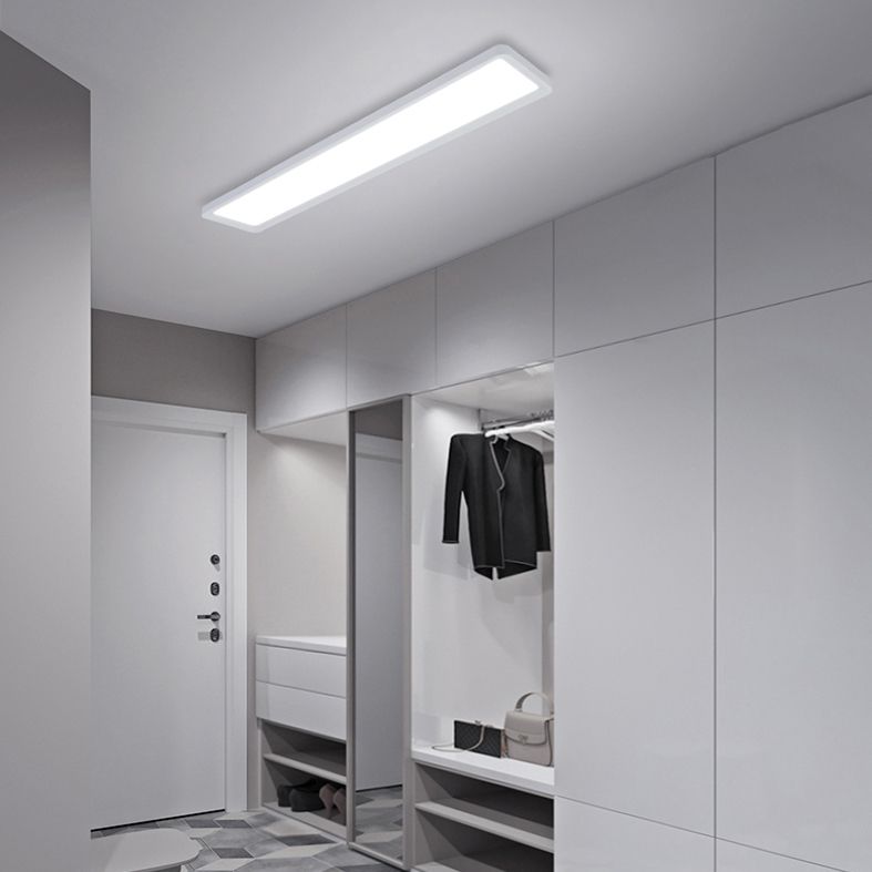 Moderne rechteckige Deckenleuchte, Deckenleuchte aus Metall, Deckenleuchte für Büro