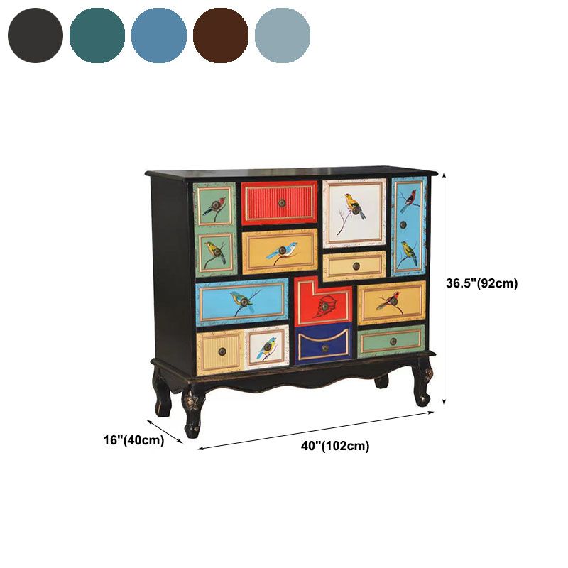 Coastal Storage Chest Manufactured Wood Dresser for Bedroom , 39.78" X 15.6" X 35.88"